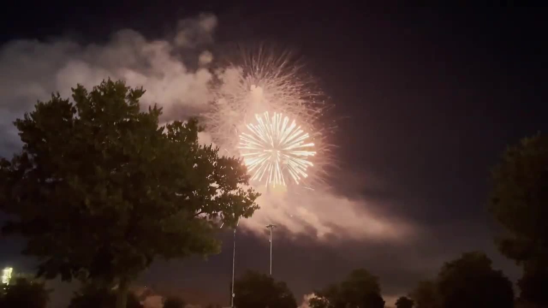 Fuegos artificiales del viernes en las fiestas de Valladolid
