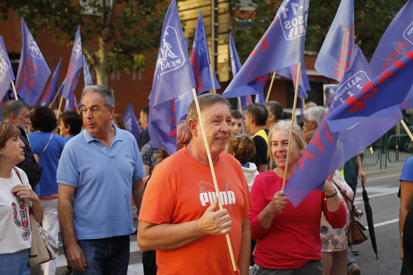 Concentración convocada por A11 Pasos este lunes en Peñafiel.