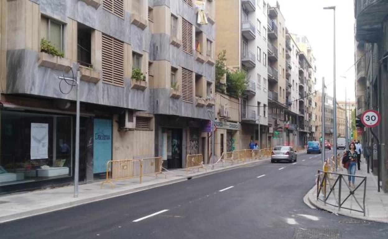 Primer tramo de Álvaro Gil, ya abierto al tráfico.