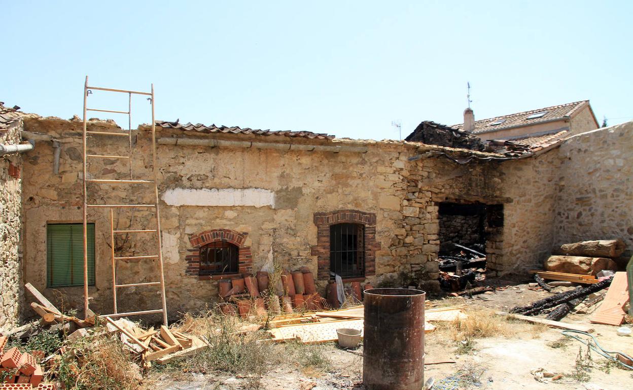 Estado en que quedó la casa de Torre Val afectada.