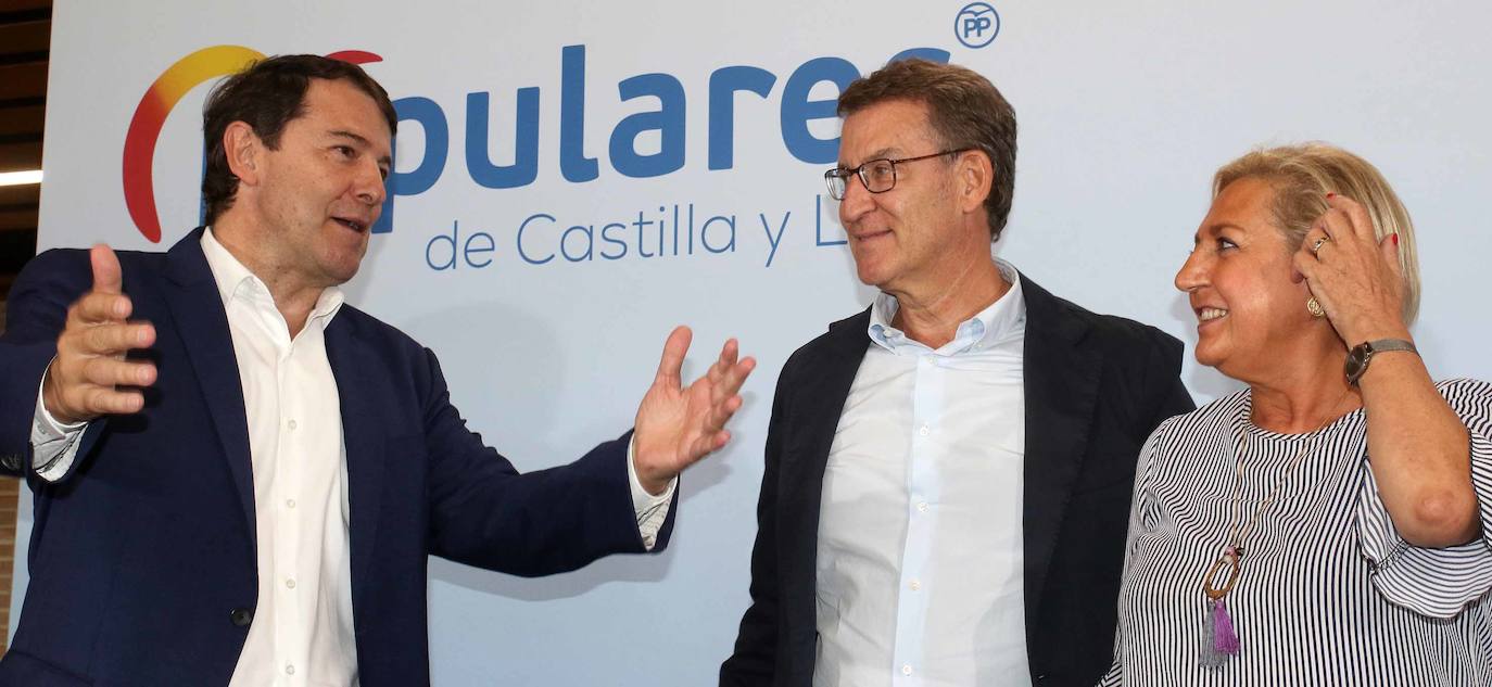 Alberto Núñez Feijoo y Alfonso Fernández Mañueco en Segovia 