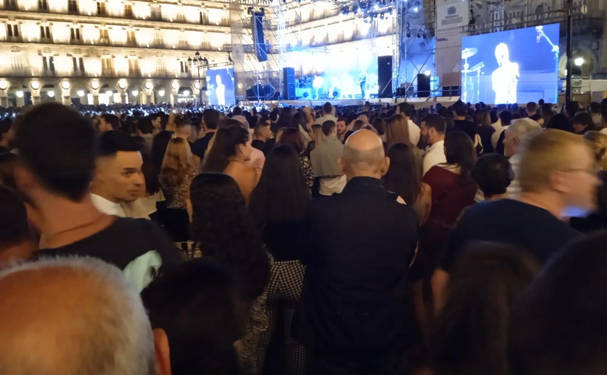 Uno de los conciertos de la Plaza Mayor de Salamanca. 