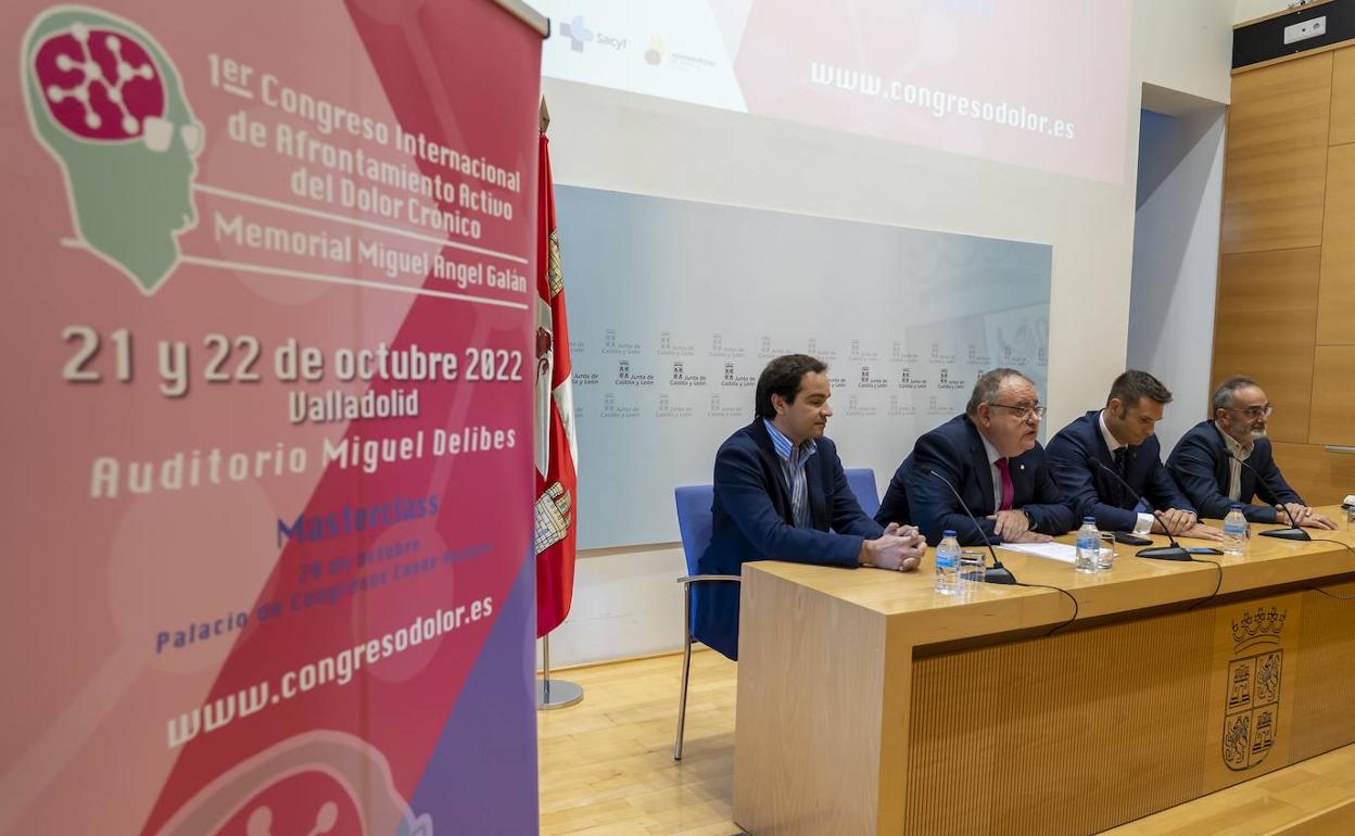 Federico Montero, Alejandro Vázquez, José Luis Morencia y Rafael Sánchez, en la presentación del congreso. 