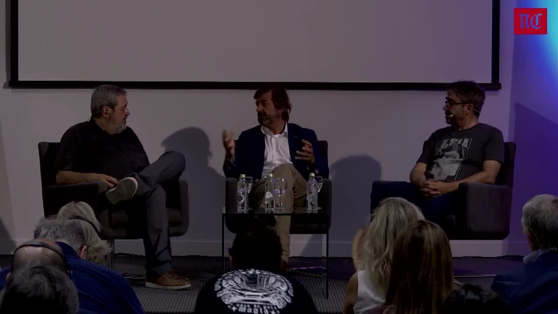 El Aula de Cultura de El Norte, con  Carlos Aganzo, Tiago Pitta y Jesús Calero