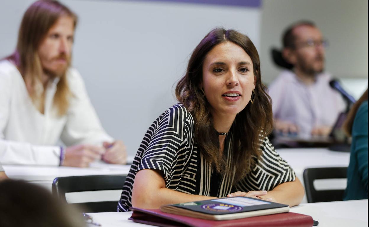 La ministra de Igualdad, Irene Montero.