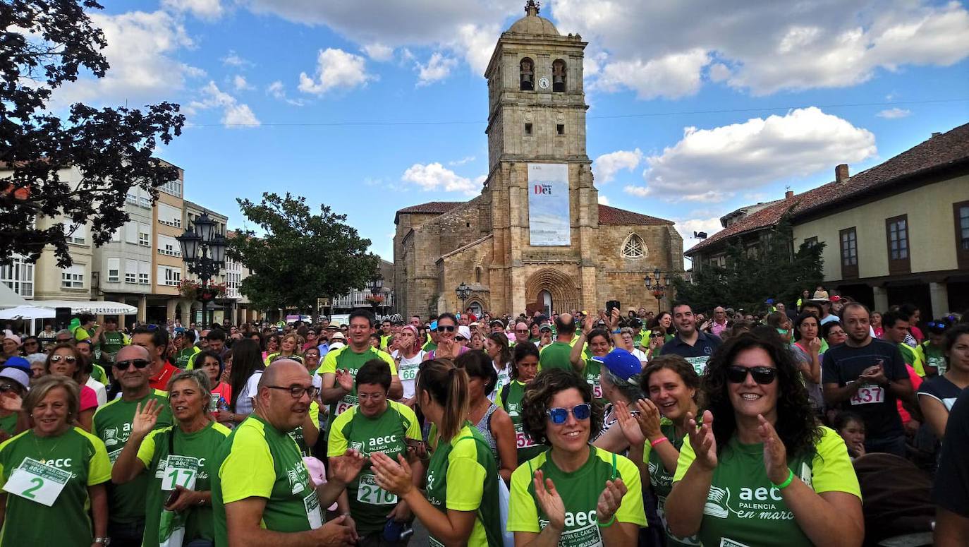 Carrera contra el cáncer en Aguilar, en la edición de 2018. 