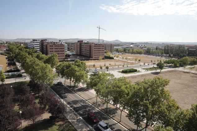 Fotos: Paisaje de grúas y excavadoras en el barrio de Viveros