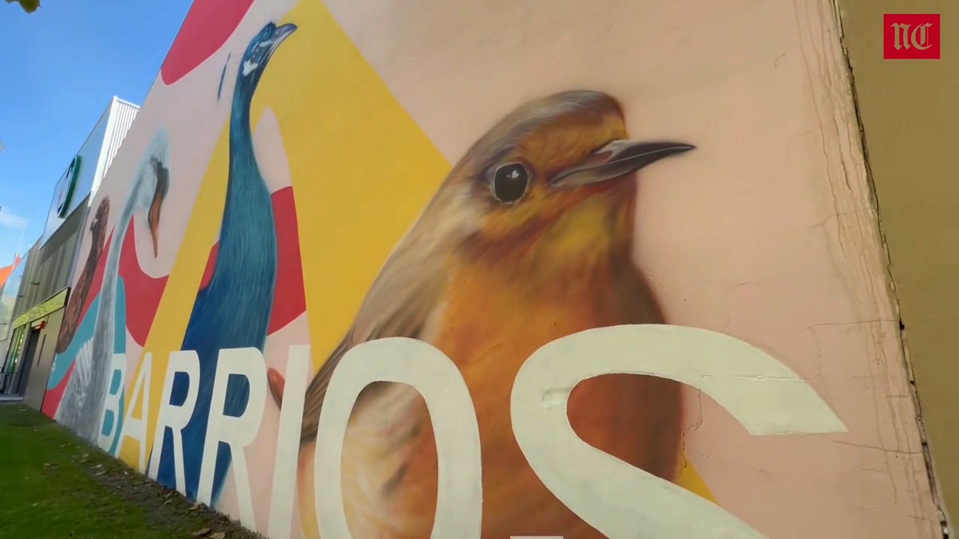 Inauguración de los nuevos murales en Pajarillos