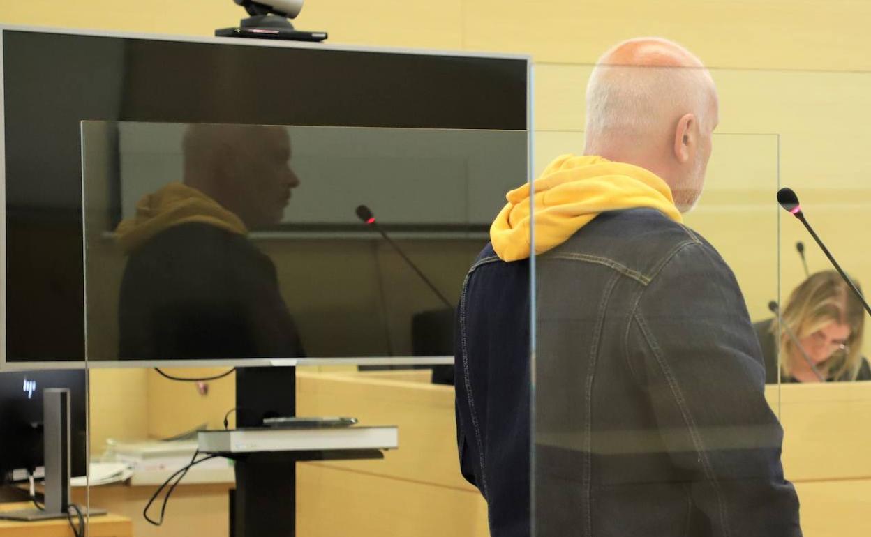 Agustín Herrero en la vista celebrada en Burgos por las agresiones a dos mujeres en Miranda. 