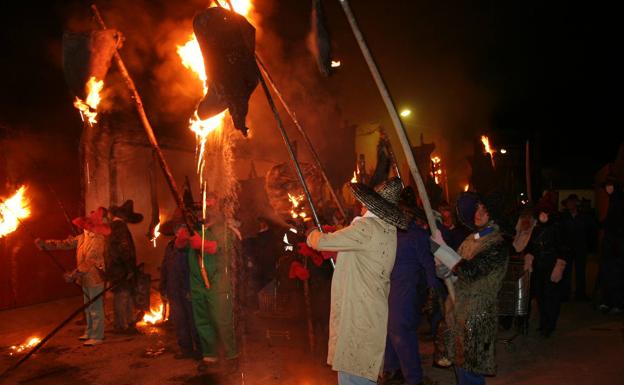 Procesión del Vítor en Mayorga. 