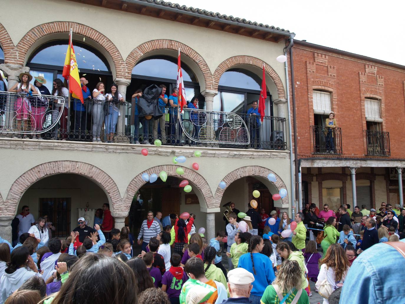 Encierro campero celebrado este miércoles por la tarde en Olmedo.