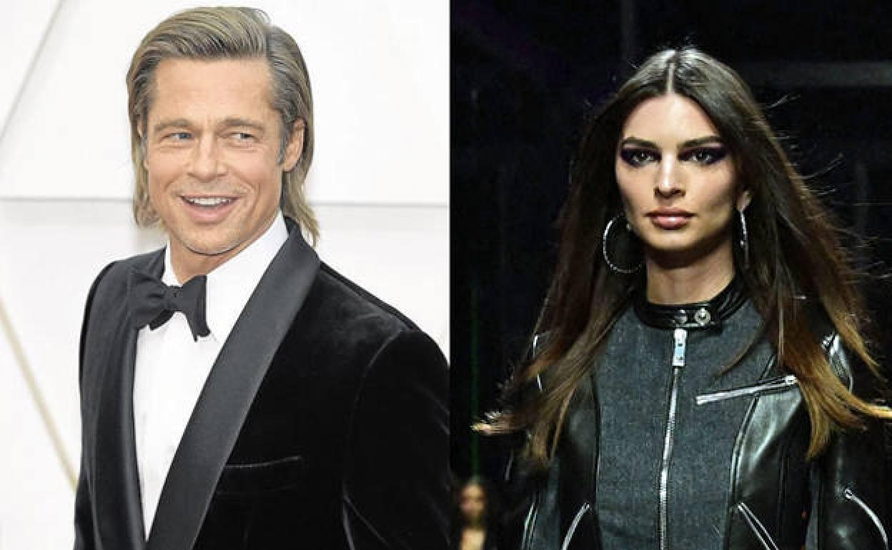 Brad Pitt y Emily Ratajkowski. 