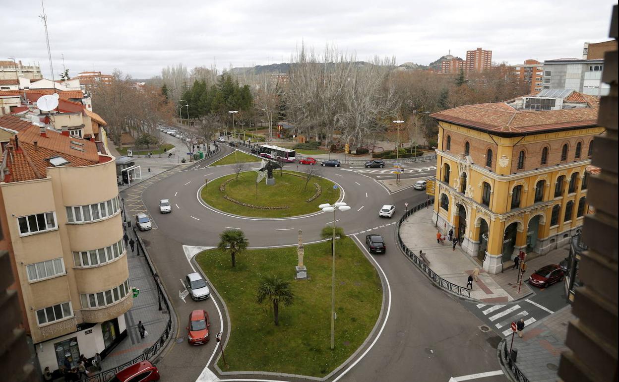 Panorámica de la plaza de León. 