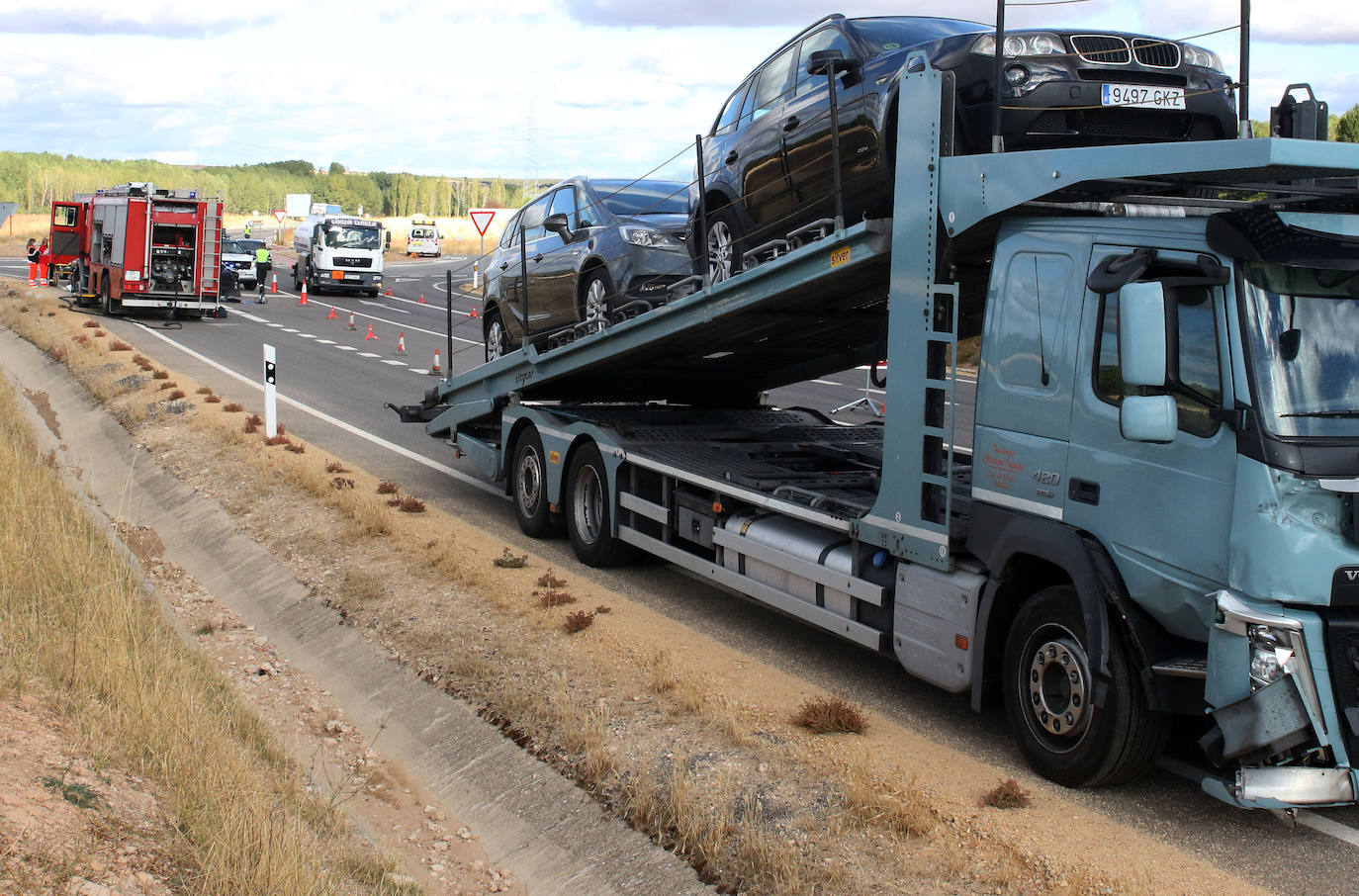 Al menos siete accidentes, cuatro muertos y catorce heridos en la rotonda de Aldeosancho desde 2008