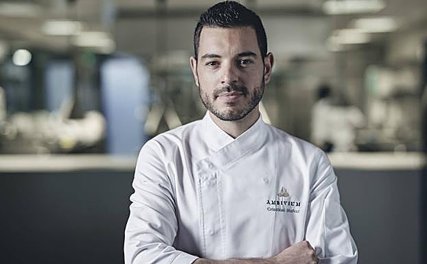 El chef Cristóbal Muñoz, jefe de cocina del restaurante Ambivium. 