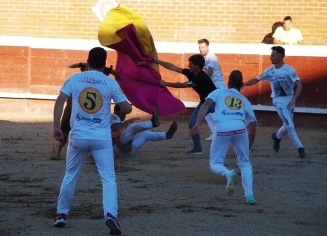 Fotos: Use sufre un revolcón durante el concurso de cortes de Mojados (Valladolid)