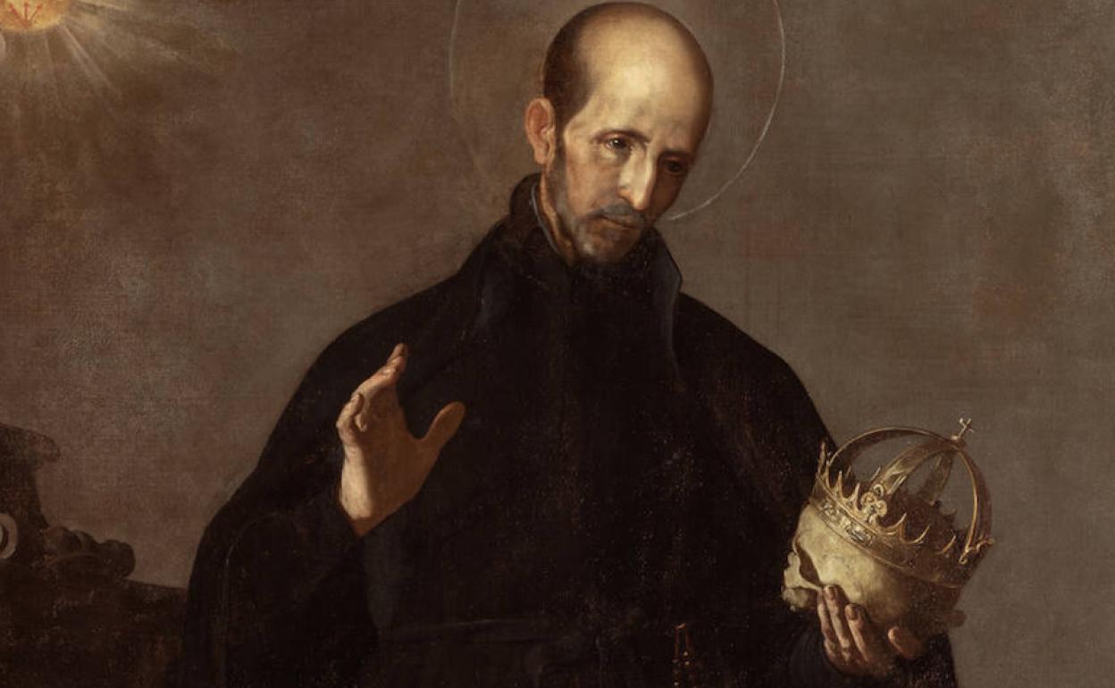 El lienzo representa a San Francisco de Borja (1510-1572), duque de Gandía y general de la Compañía de Jesús.