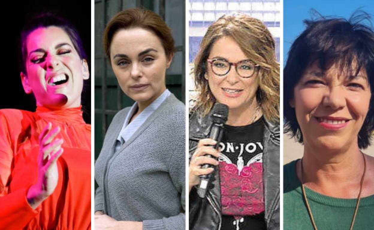 Ruth Lorenzo; Carmen Morales; Toñi Moreno, y Rocío Olmos, premiadas este año por Femur. 