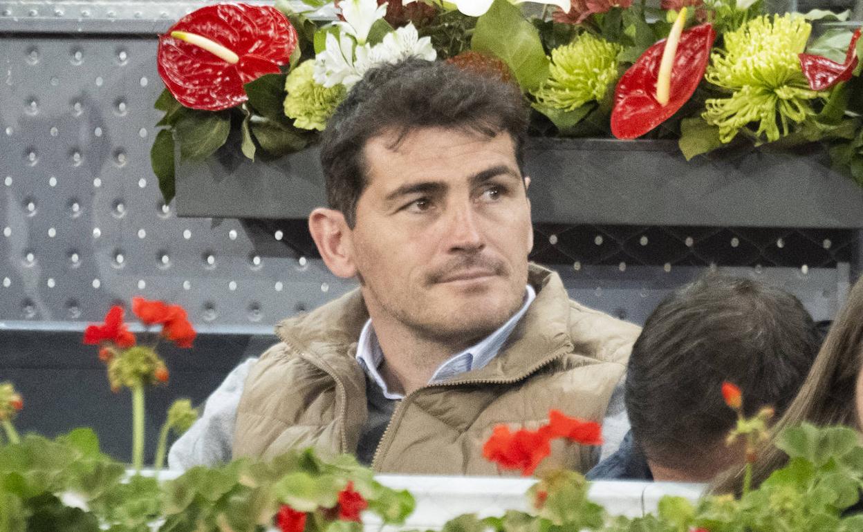 Iker Casillas, en la Caja Mágica.