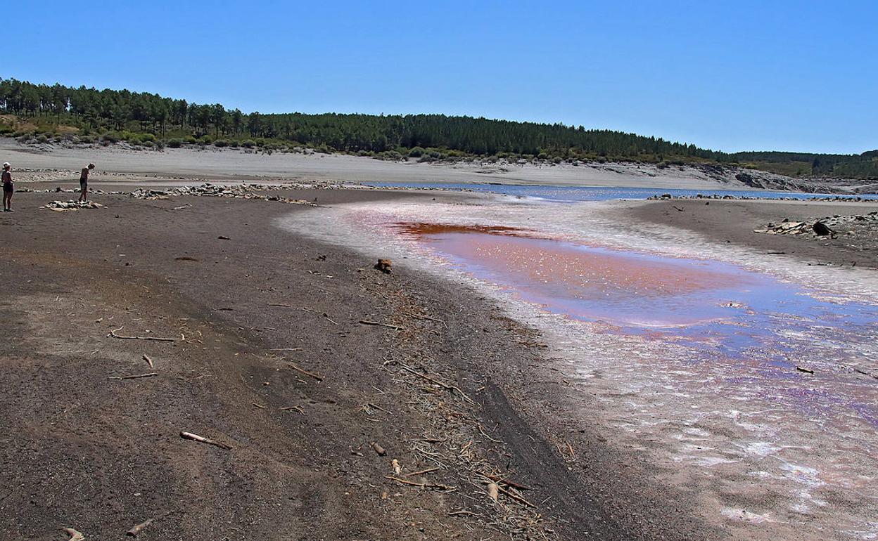 Fondo del embalse de Villameca, en León.