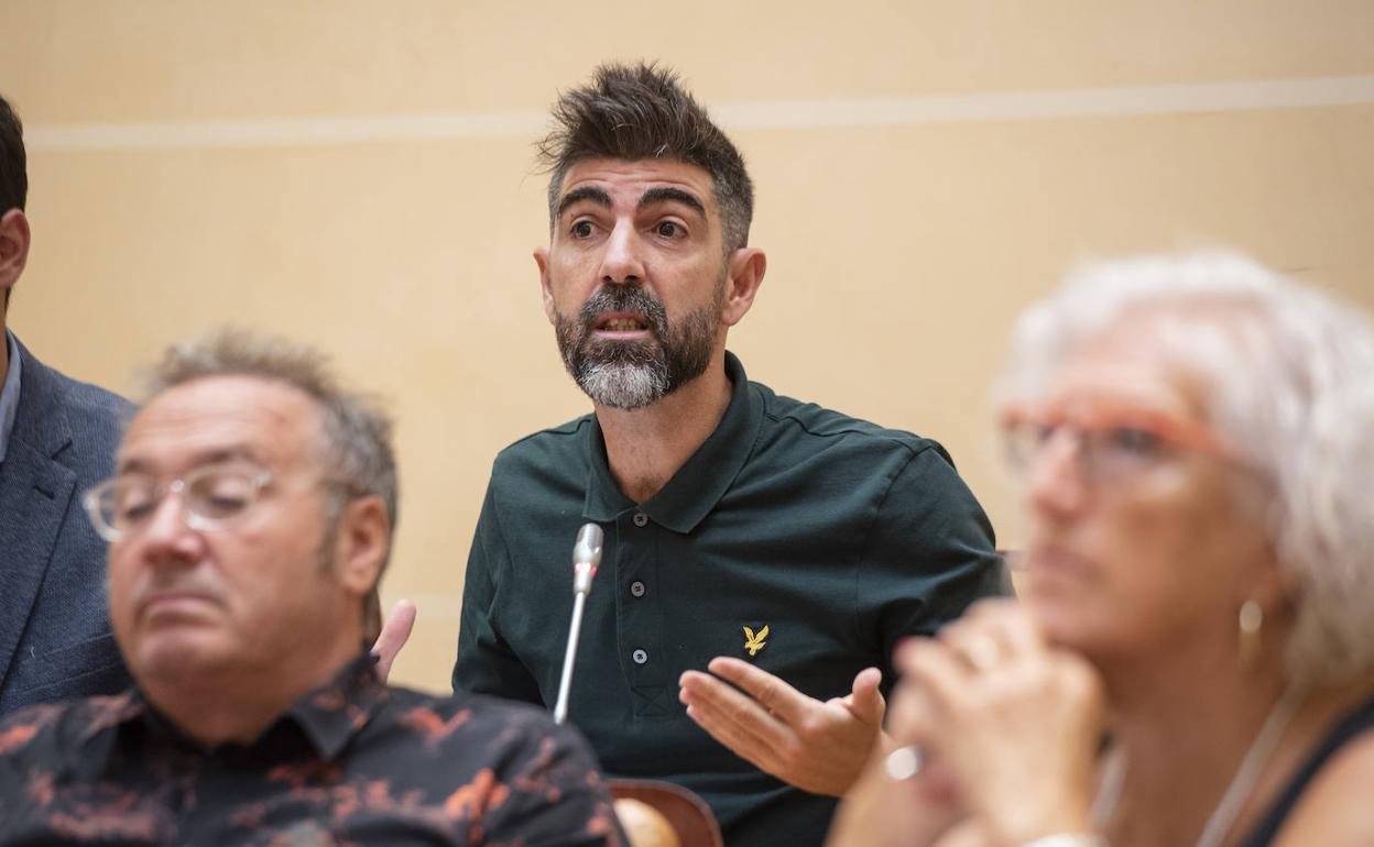 El portavoz municipal de Podemos, Guillermo San Juan. 