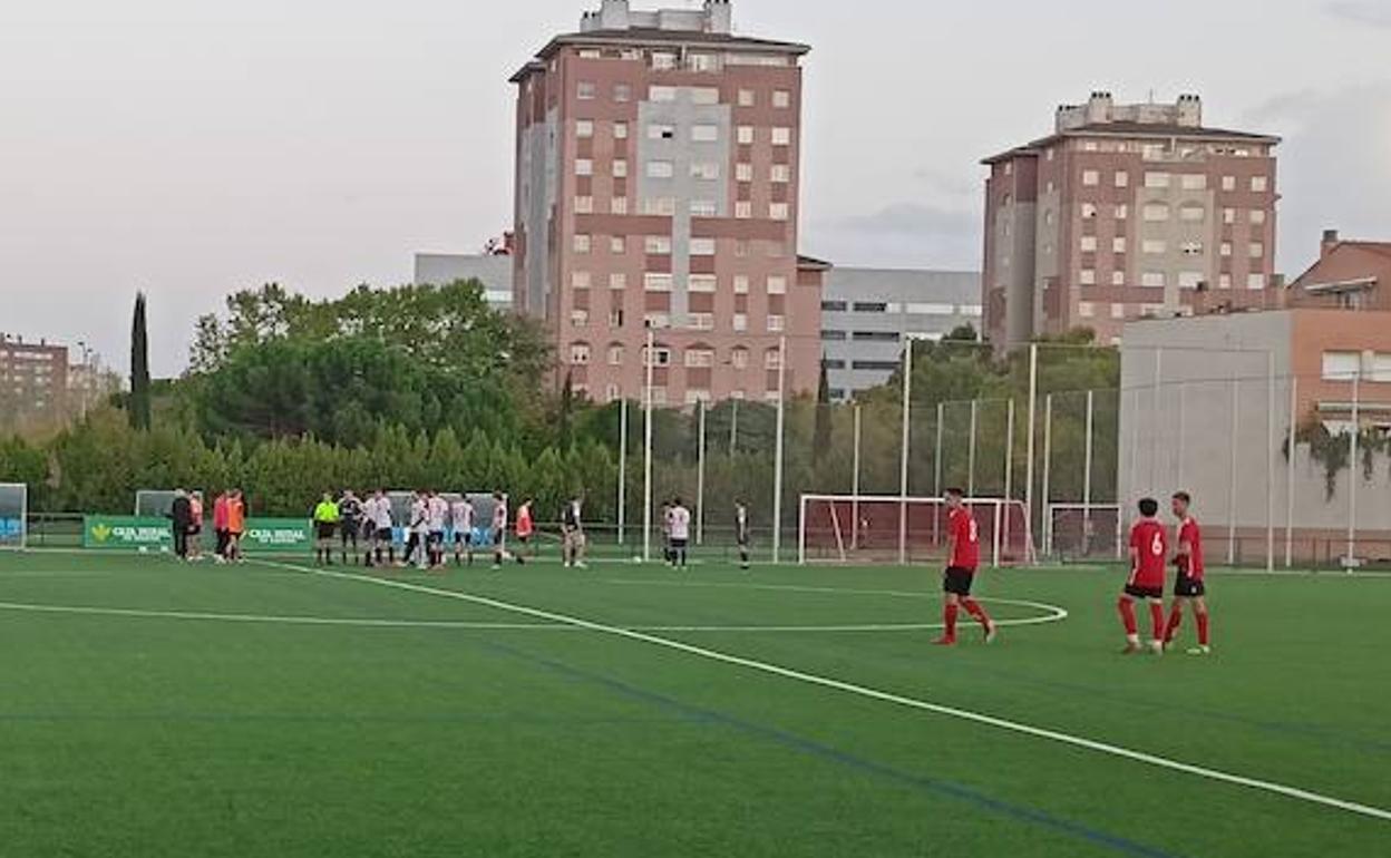 Imagen del San Pío-San Agustín de categoría juvenil durante su interrupción. 