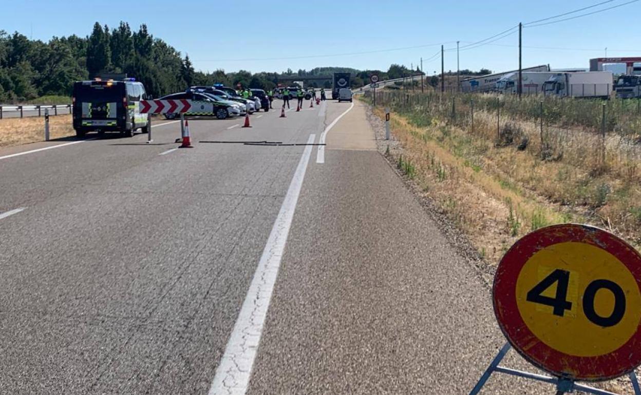 Invadía el carril izquierdo y los arcenes un camionero que conducía drogado en la A-62