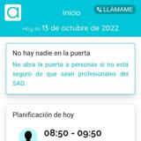 pantallazo de la app.