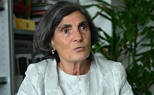 La profesora Nieto Bedoya durante la entrevista.