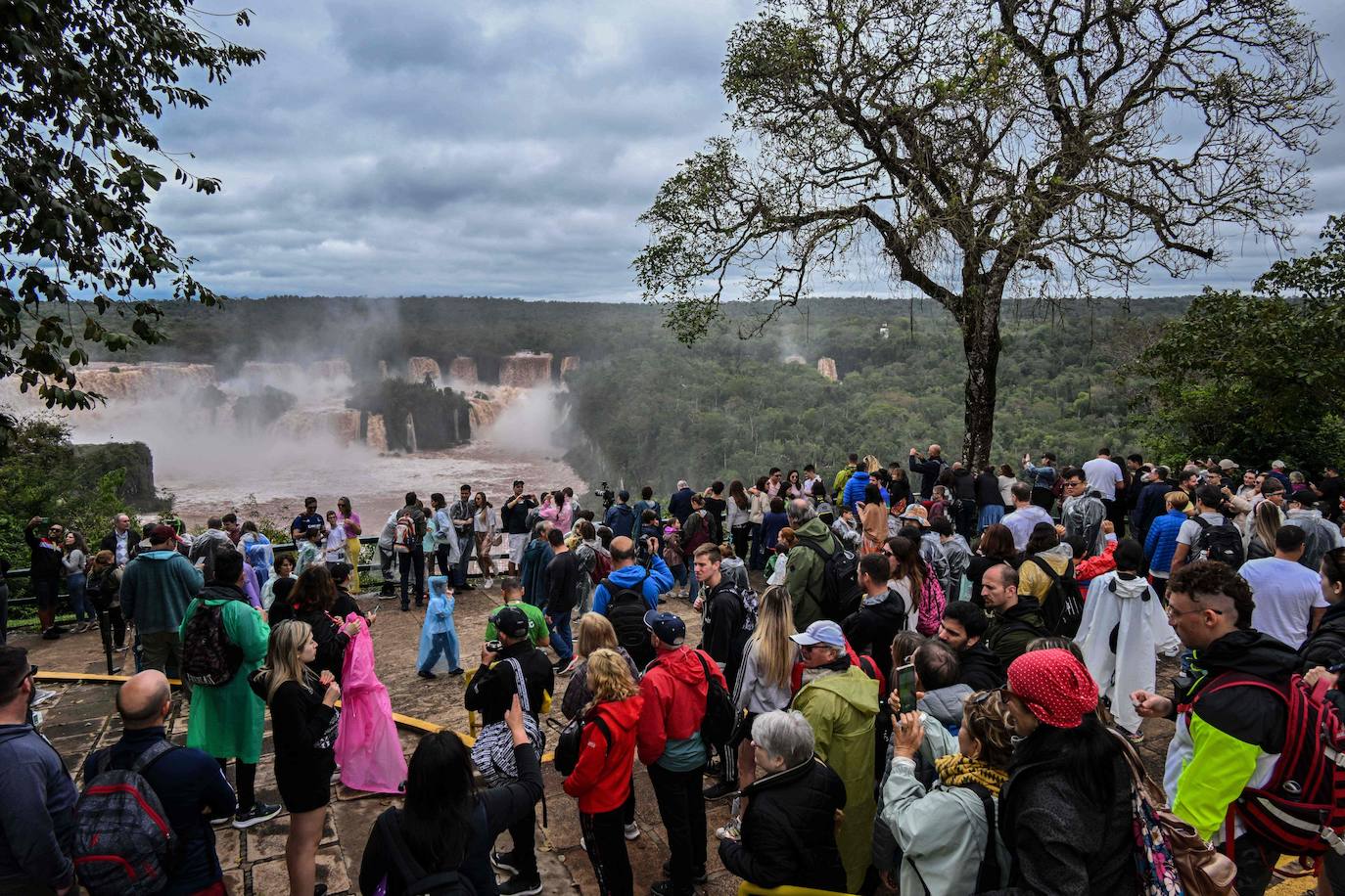 Fotos: Las cataratas de Iguazú se desbordan tras las fuertes lluvias torrenciales