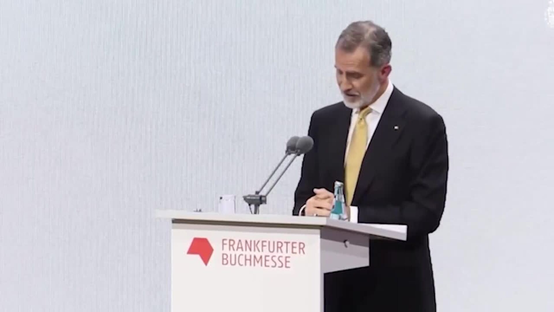 Felipe VI destaca el "aprecio de España" por la lectura en la Feria del Libro en Frankfurt