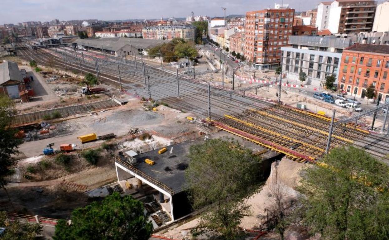 Obras de los túneles de la Avenida de Segovia y Panaderos que ejecuta Adif en Valladolid.