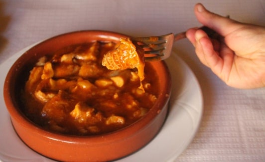 Clásico plato de callos caseros