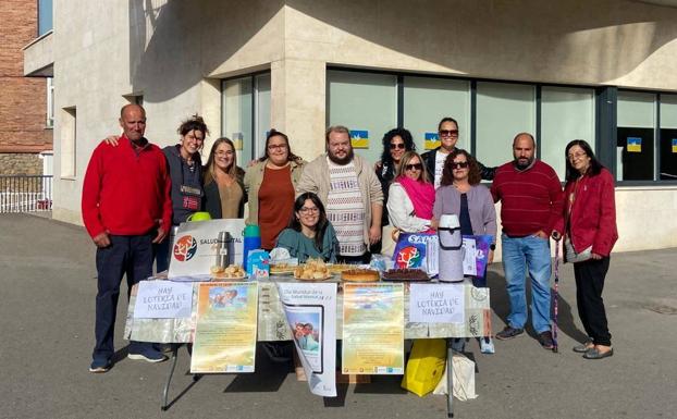 La delegación de Guardo, en una actividad en el Día Mundial de la Salud Mental. 