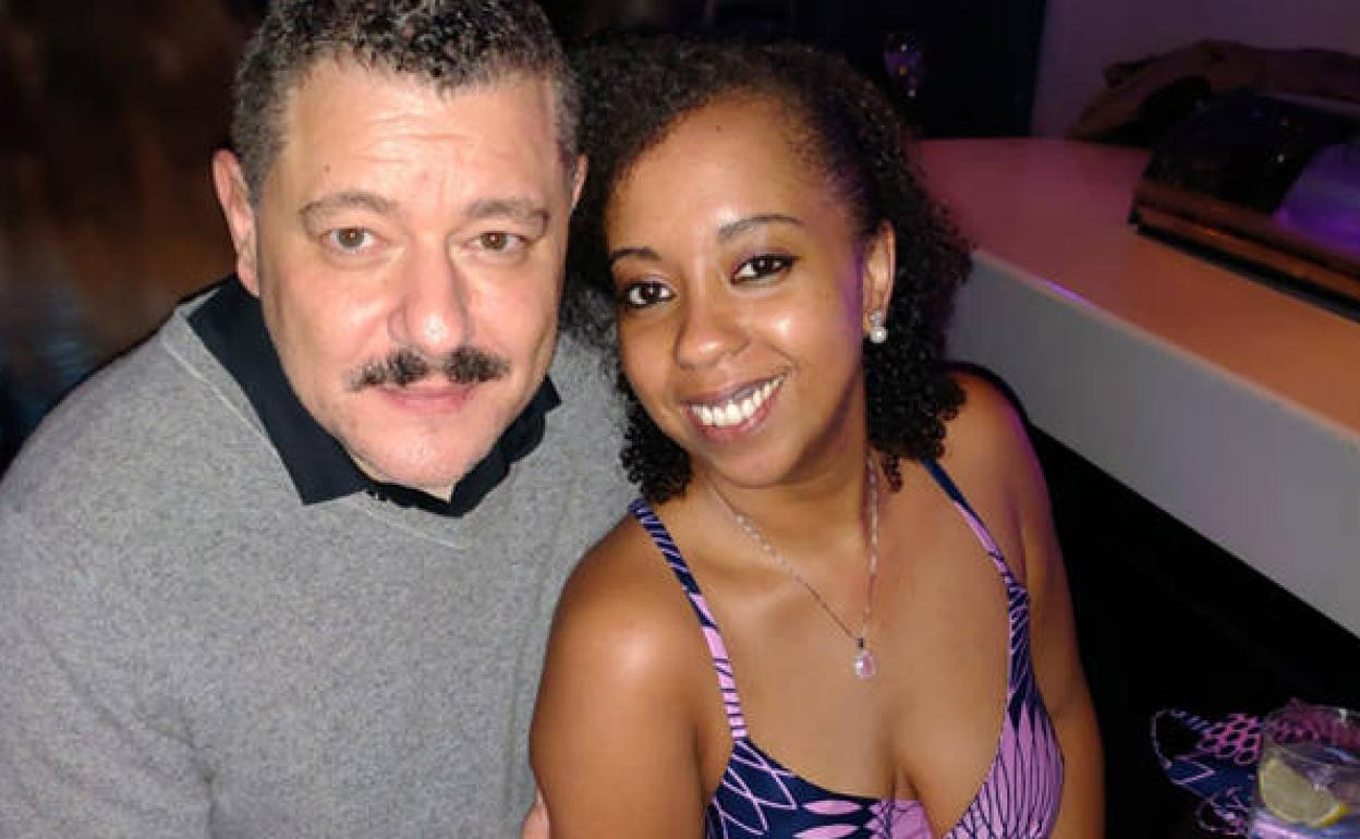 Berrocal junto a su mujer, Marina Seoane. 