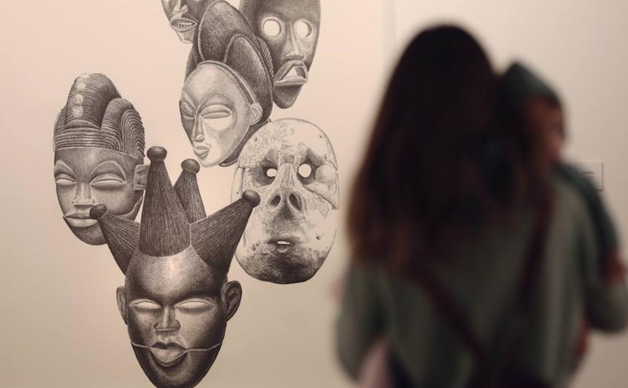 Obras de Jesús Alonso, en el Palacio de Pimentel. 