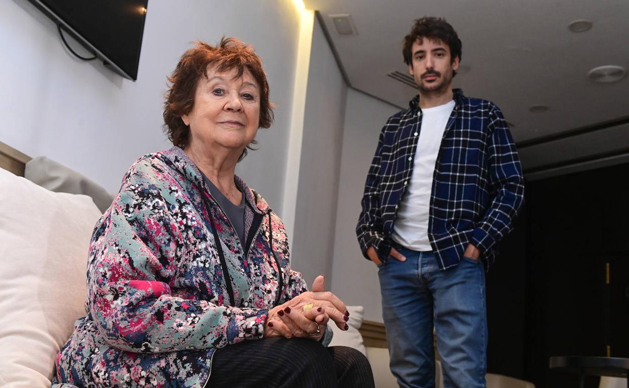 Julieta Serarno y Pancho García, en el hotel Olid. 