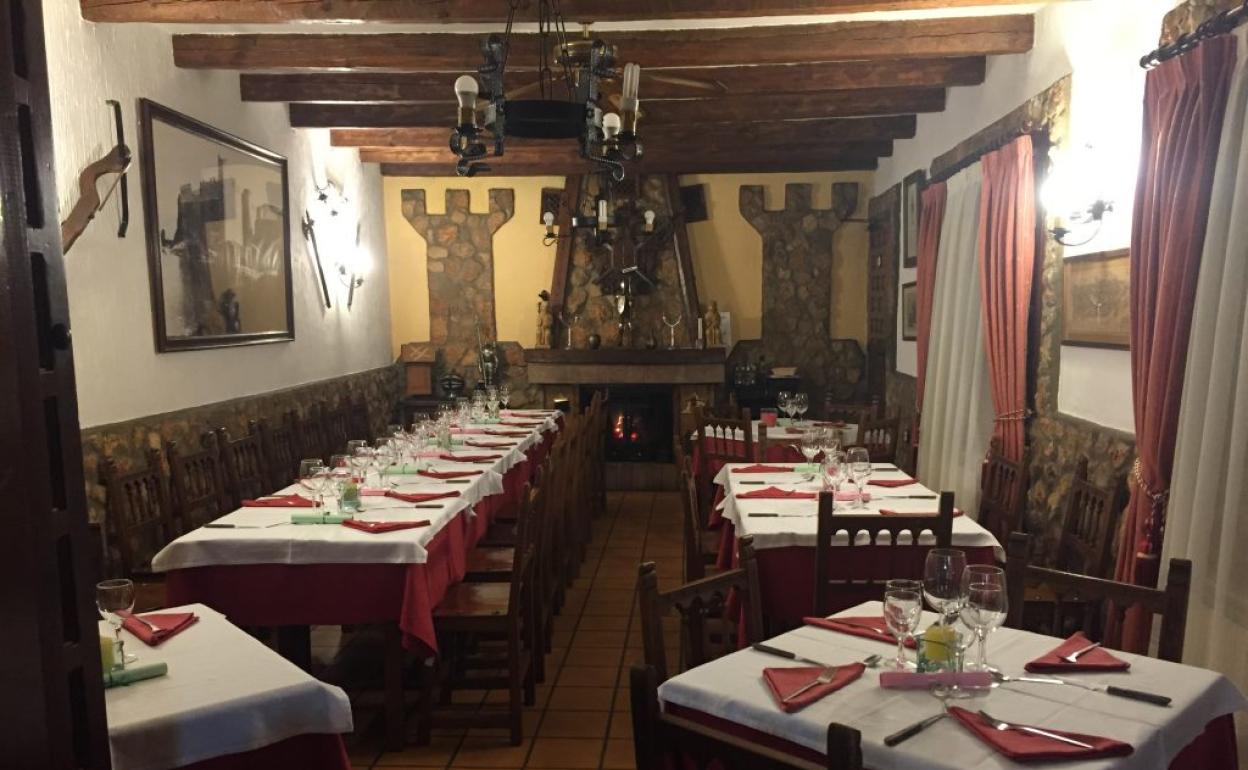 Comedor del Mesón Villa de Urueña. 