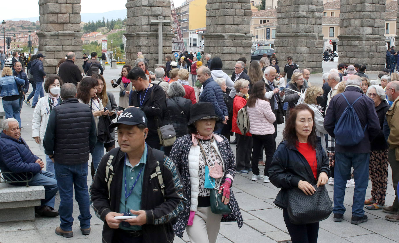 Turistas durante el puente de todos los santos. 