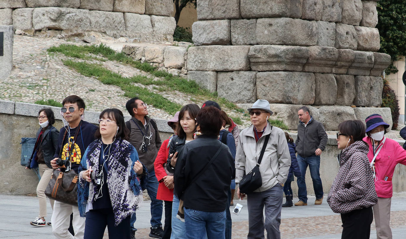 Turistas durante el puente de todos los santos. 