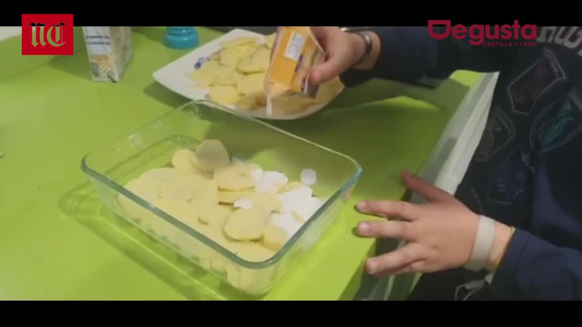 Receta de patatas con nata al horno