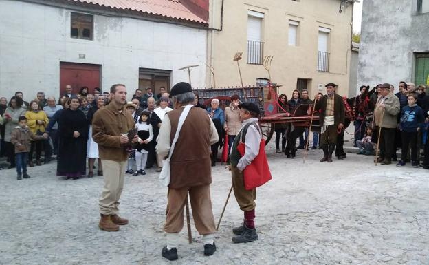 Participantes en la primera recreación histórica. 