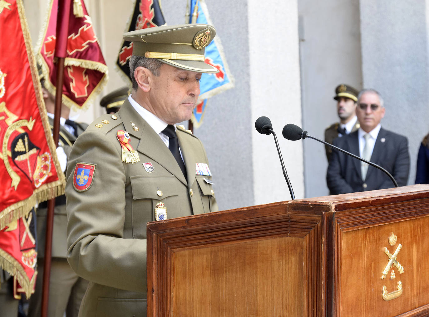 Inicio del curso de la Academia de Artillería de Segovia. 