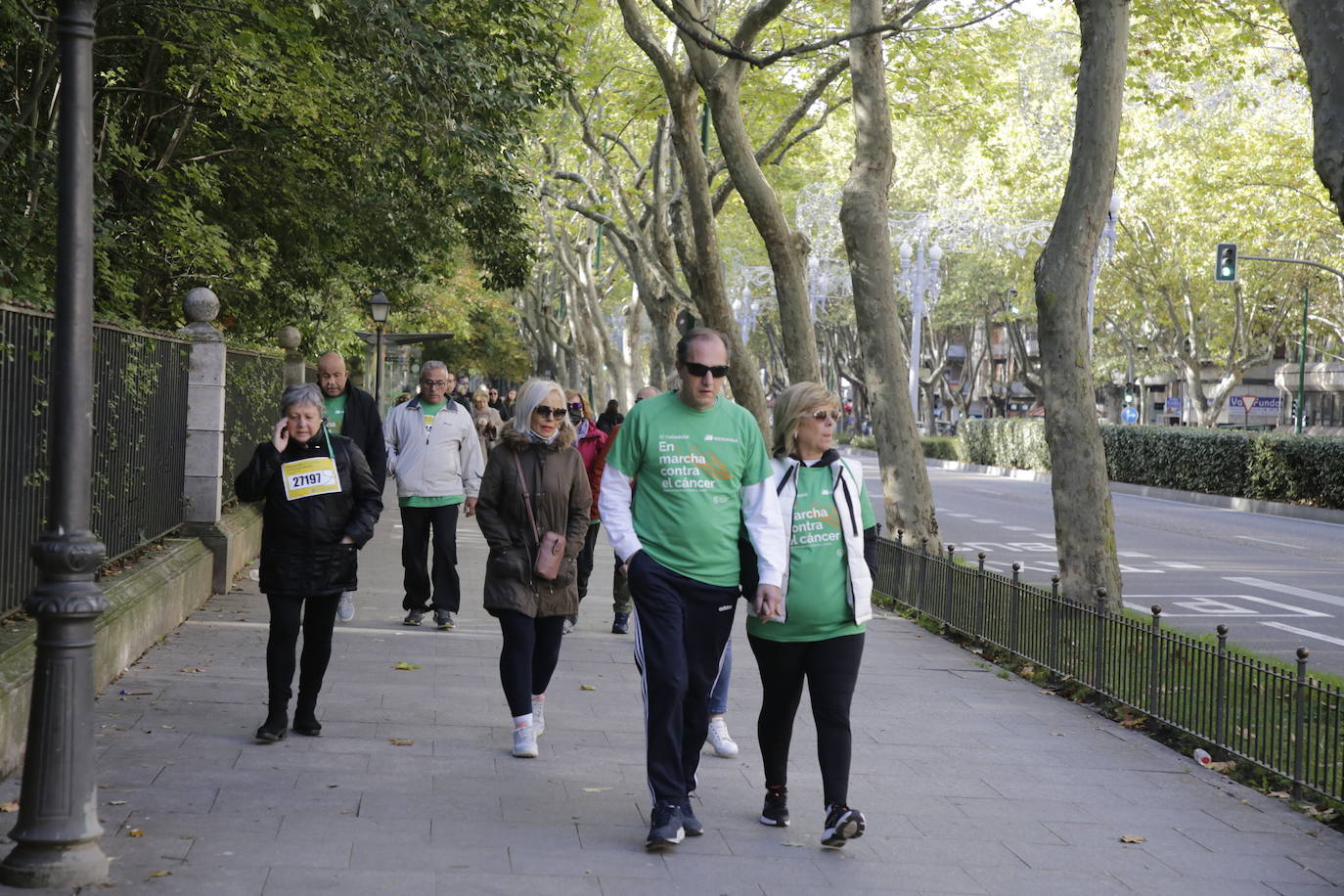 Fotos: La marcha contra el cáncer llena Valladolid de verde