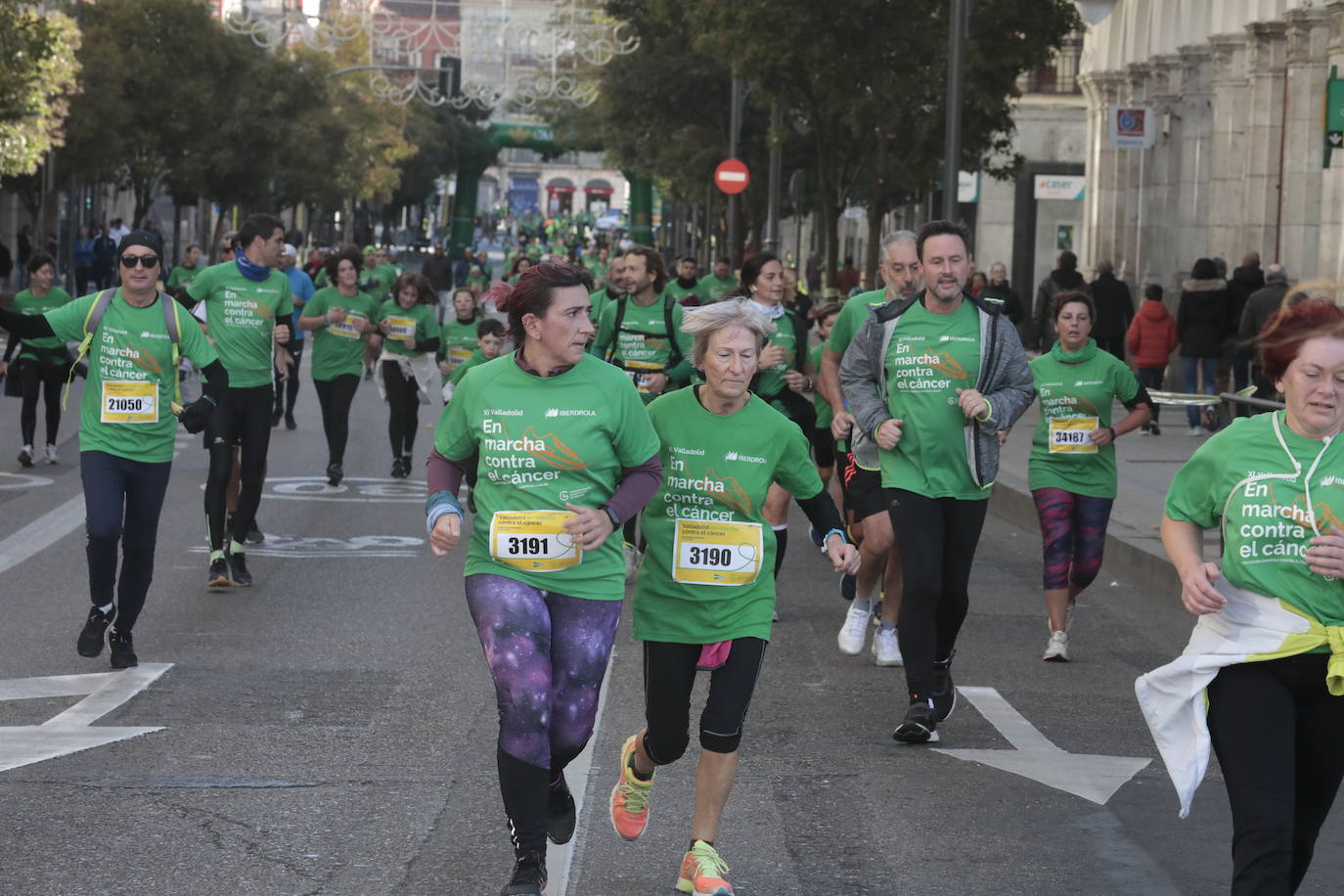 Fotos: La marcha contra el cáncer llena Valladolid de verde