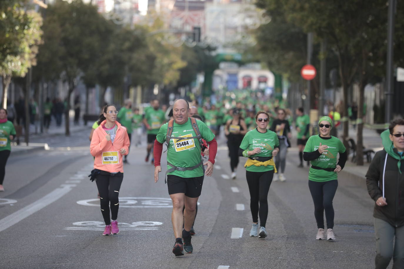 Fotos: La marcha contra el cáncer llena Valladolid de verde