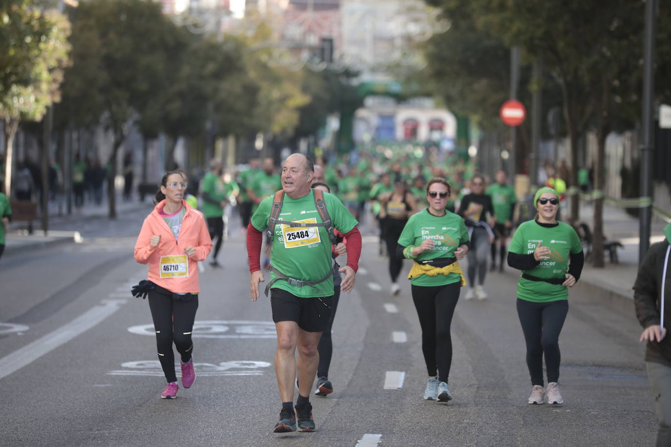 Fotos: La marcha contra el cáncer llena Valladolid de verde