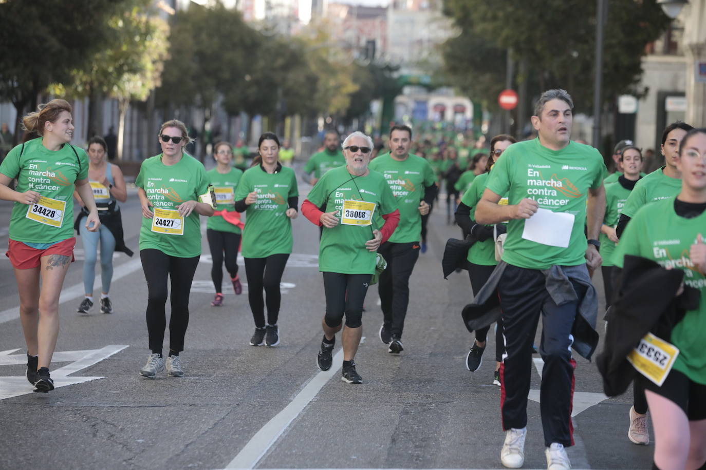 Fotos: La marcha contra el cáncer llena Valladolid de verde