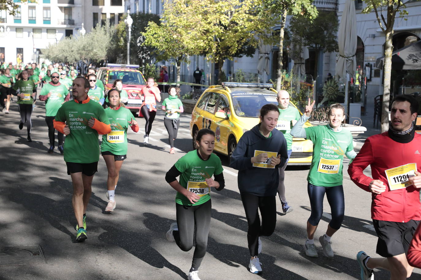 Fotos: La marcha contra el cáncer llena Valladolid de verde