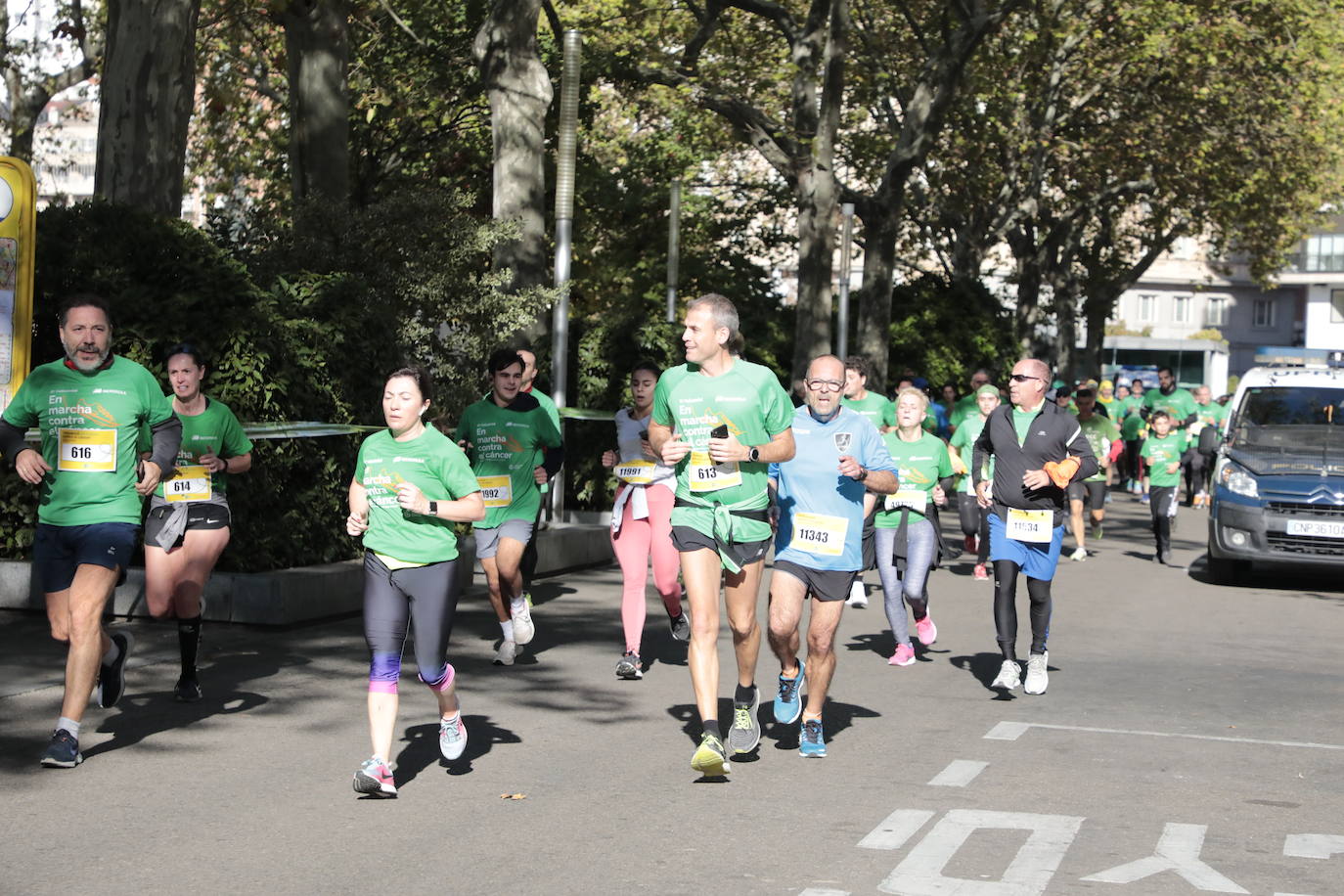 Fotos: La marcha contra el cáncer llena Valladolid de verde